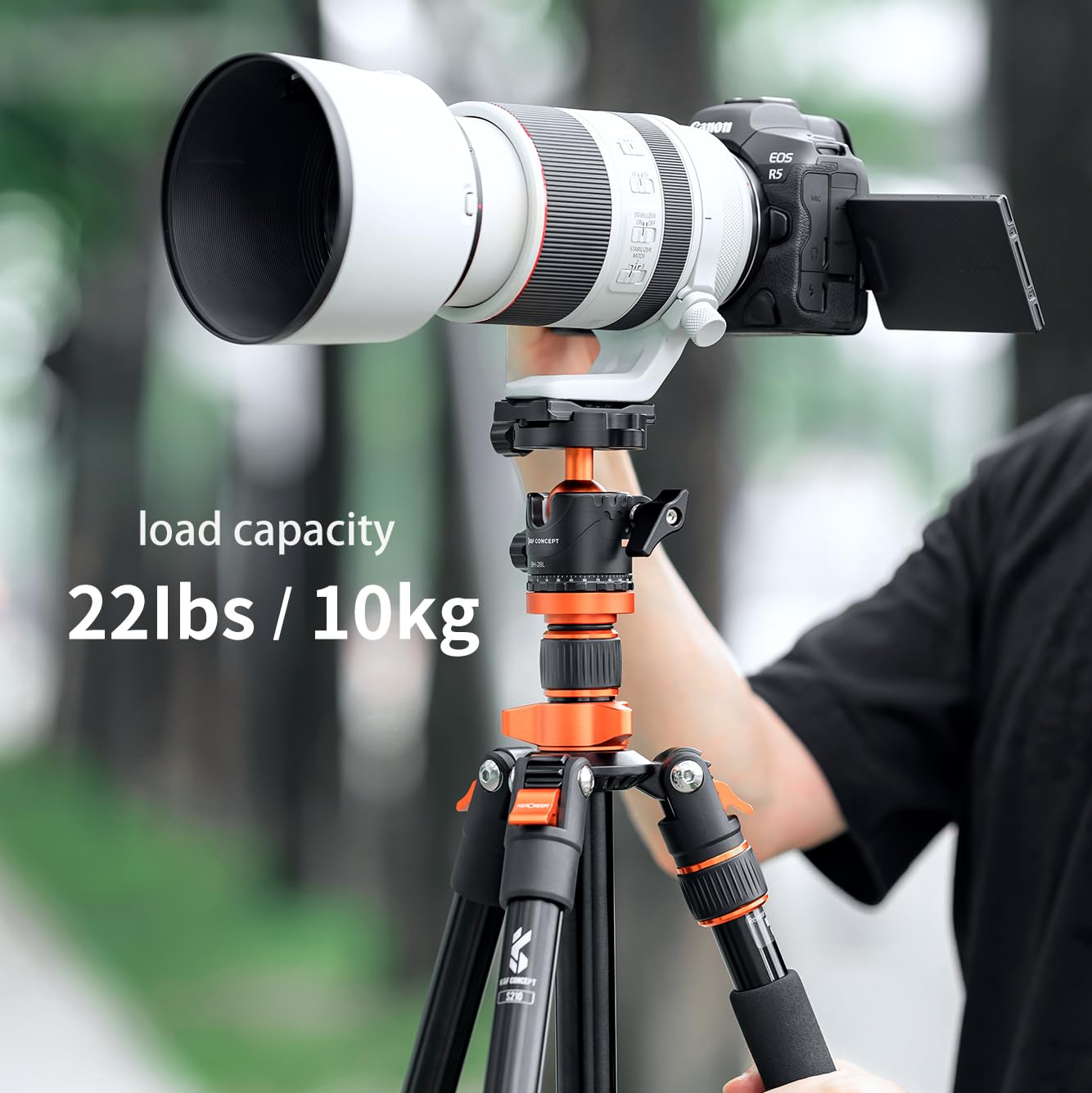 Foto 4 pulgar | Trípode K&f Concept Professional De 28 Mm Con Cabeza Esférica De Metal Que Gira 360 Grados, Panorámi - Venta Inter