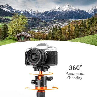 Foto 7 | Trípode K&f Concept Professional De 28 Mm Con Cabeza Esférica De Metal Que Gira 360 Grados, Panorámi - Venta Inter