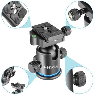 Foto 2 | Trípode Con Cabeza Esférica Neewer, 36 Mm, Panorámica, 360°, Metal Azul - Venta Internacional.
