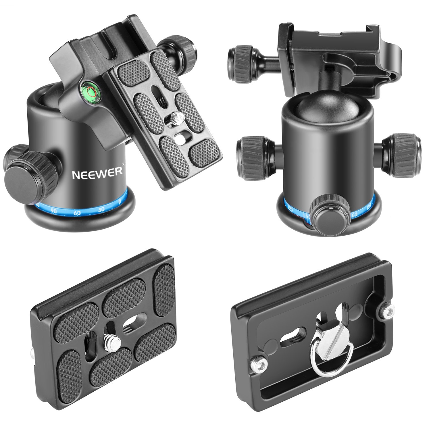 Foto 4 pulgar | Trípode Con Cabeza Esférica Neewer, 36 Mm, Panorámica, 360°, Metal Azul - Venta Internacional.