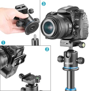 Foto 5 | Trípode Con Cabeza Esférica Neewer, 36 Mm, Panorámica, 360°, Metal Azul - Venta Internacional.