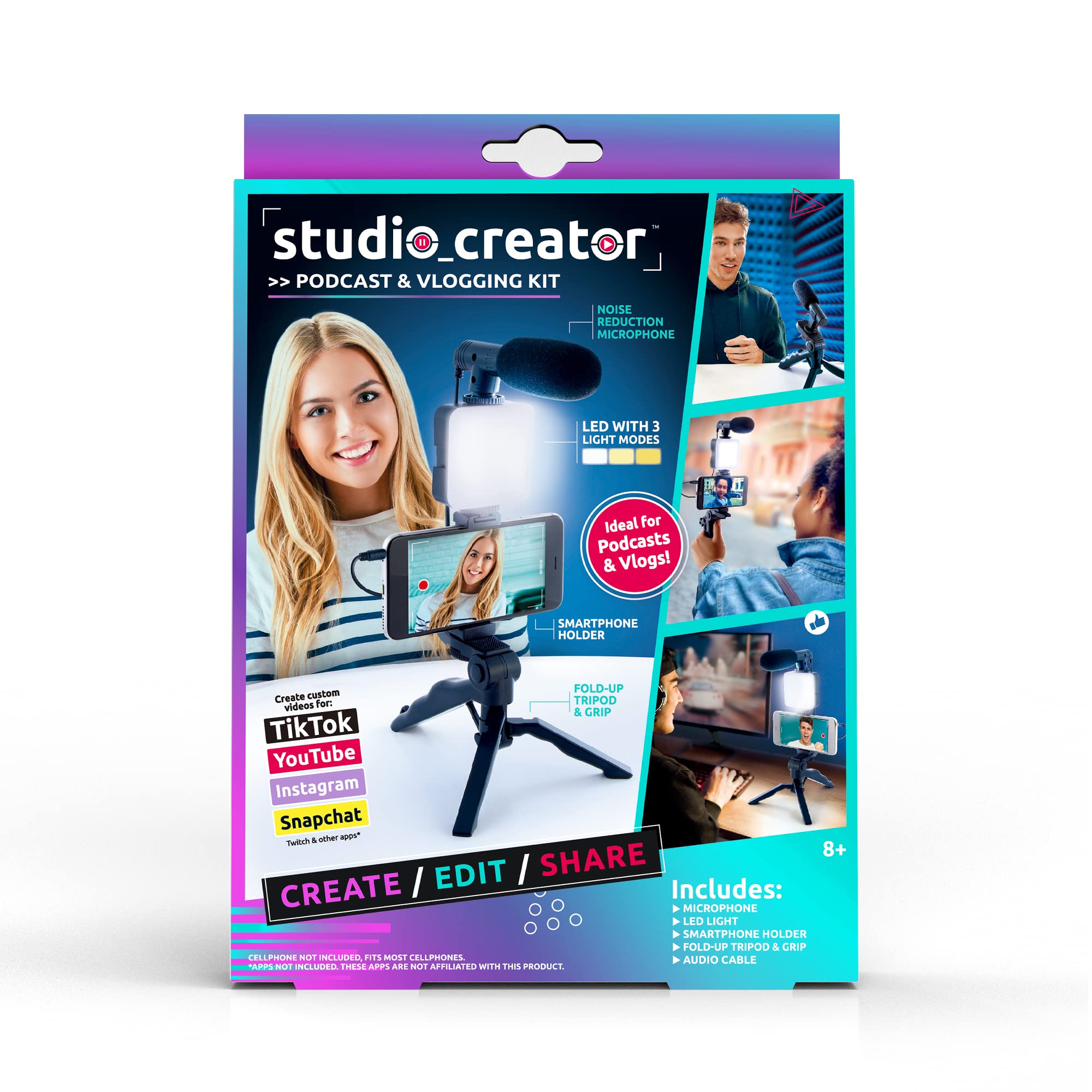 Foto 7 | Kit De Podcasts Y Vlogs Canal Toys Studio Creator Con Trípode - Venta Internacional.
