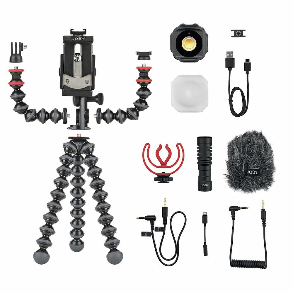 Foto 3 pulgar | Kit De Vlogs Joby Gorillapod Mobile Con Micrófono Wavo Y Luz Beamo - Venta Internacional.