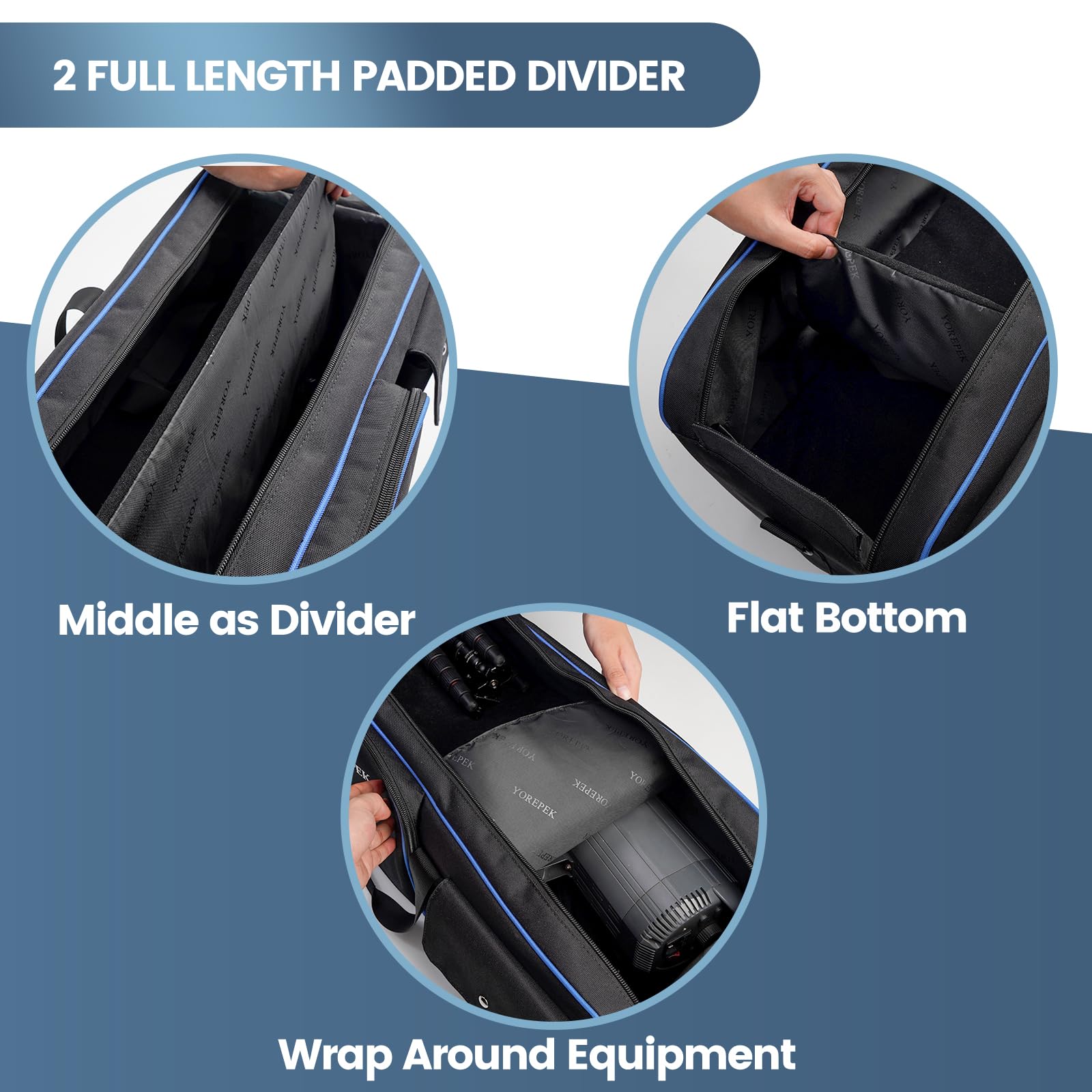 Foto 6 pulgar | Funda De Transporte Para Trípode Yorepek De 50 5 Cm Con Acolchado  Color Negro - Venta Internacional.