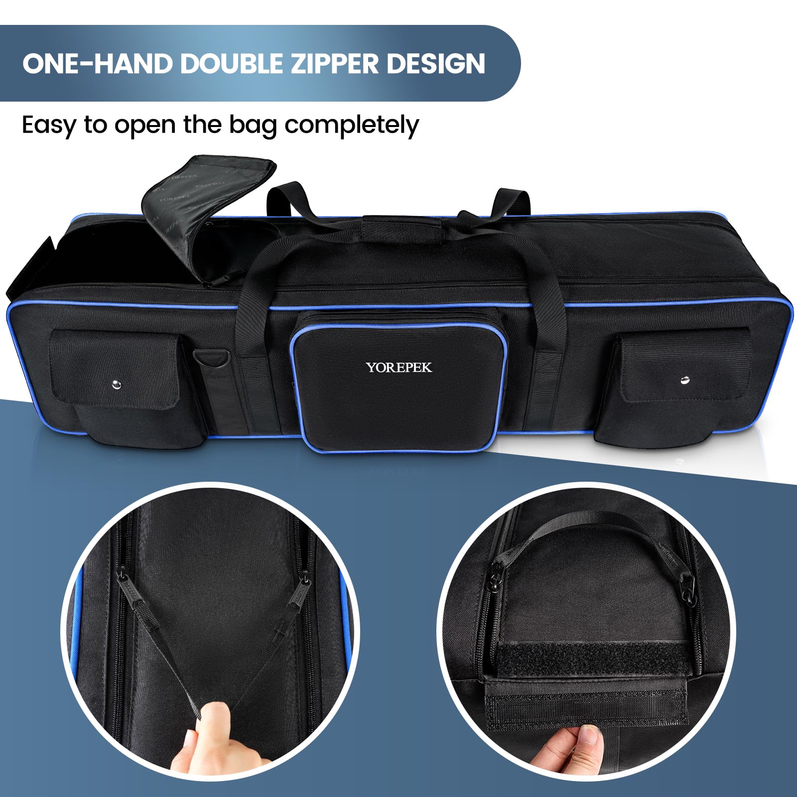 Foto 7 pulgar | Funda De Transporte Para Trípode Yorepek De 50 5 Cm Con Acolchado  Color Negro - Venta Internacional.