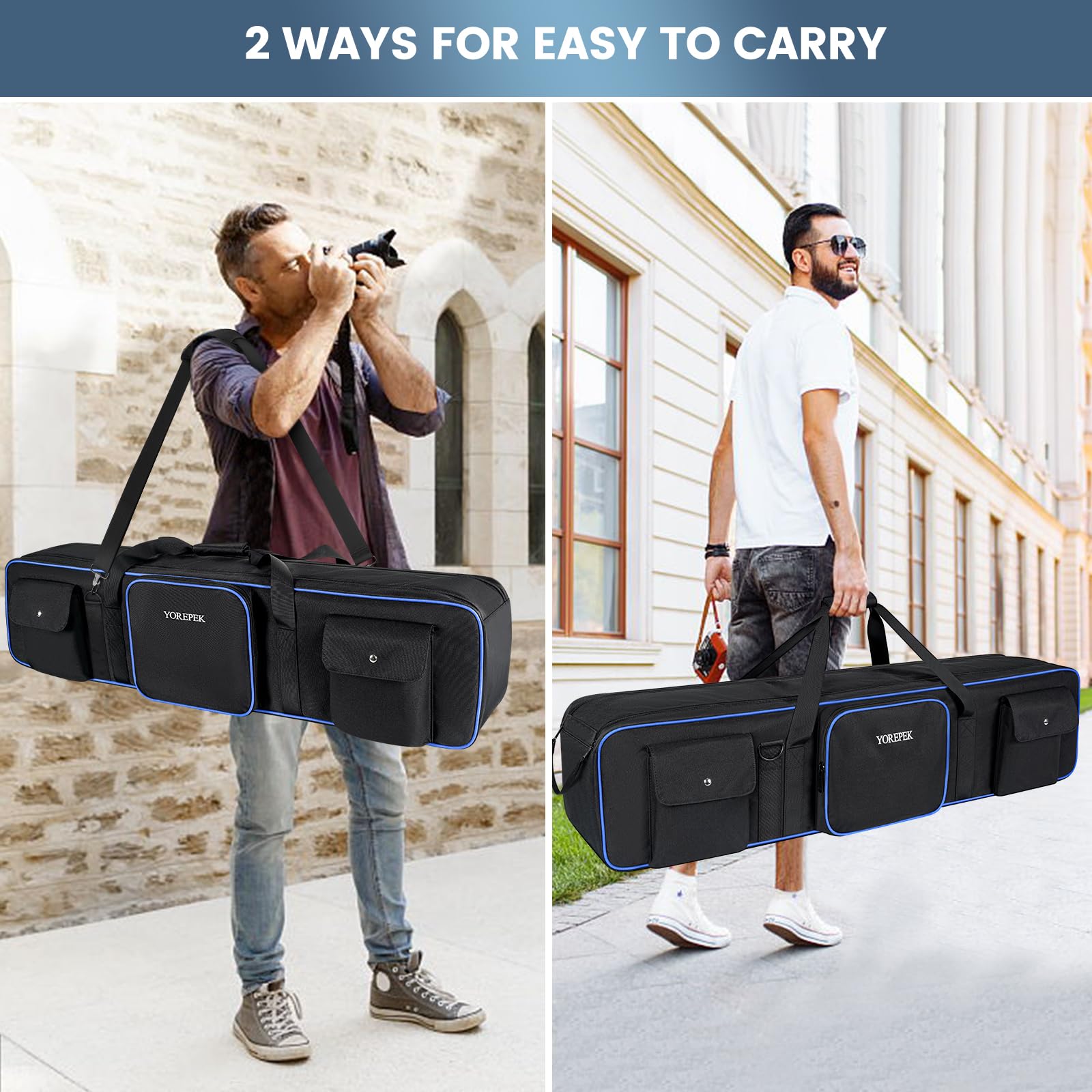 Foto 7 | Funda De Transporte Para Trípode Yorepek De 50 5 Cm Con Acolchado  Color Negro - Venta Internacional.