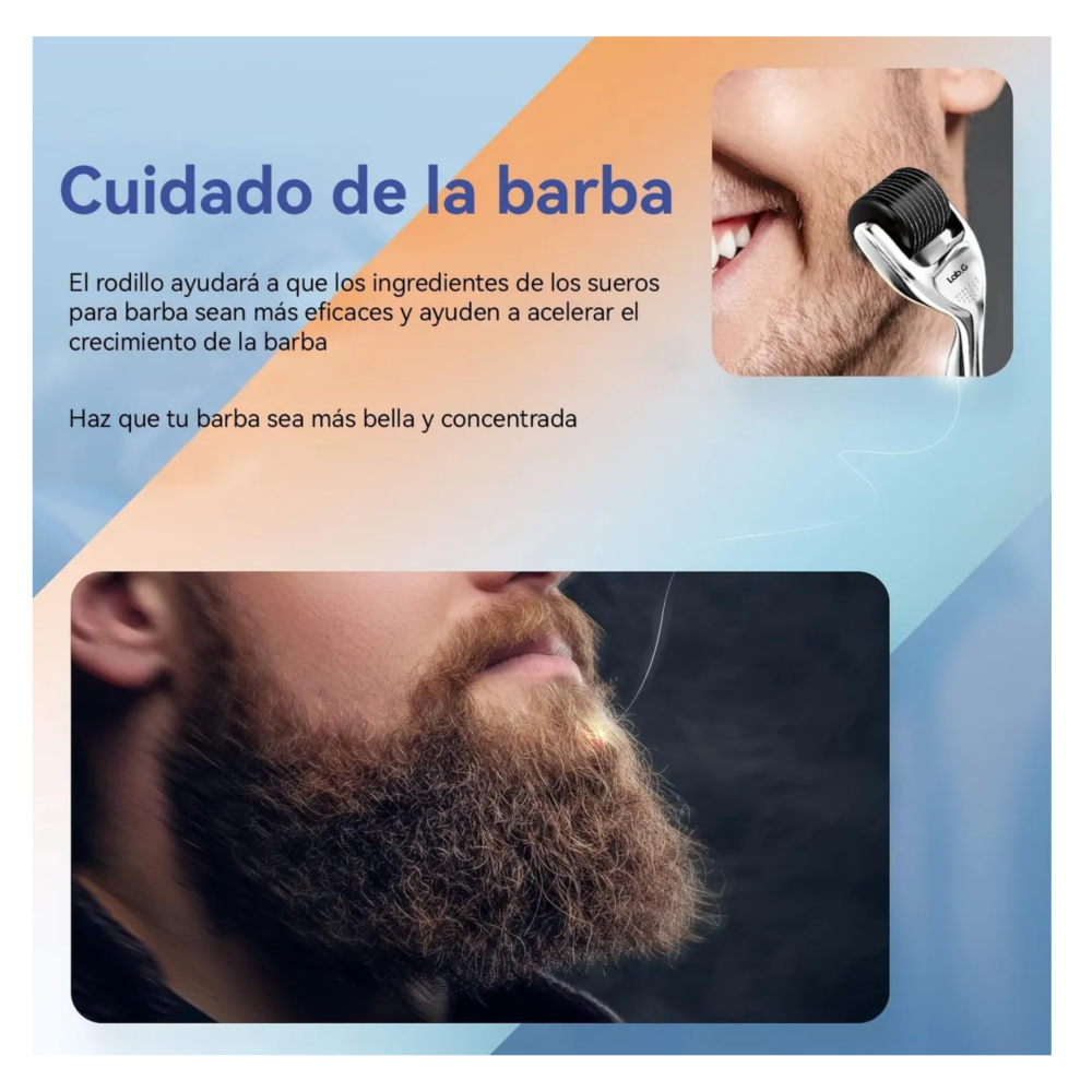 Foto 4 pulgar | 2 Dermaroller Facial Barba Titanio Skincare Rodillo Facial  Lab.g, Plata