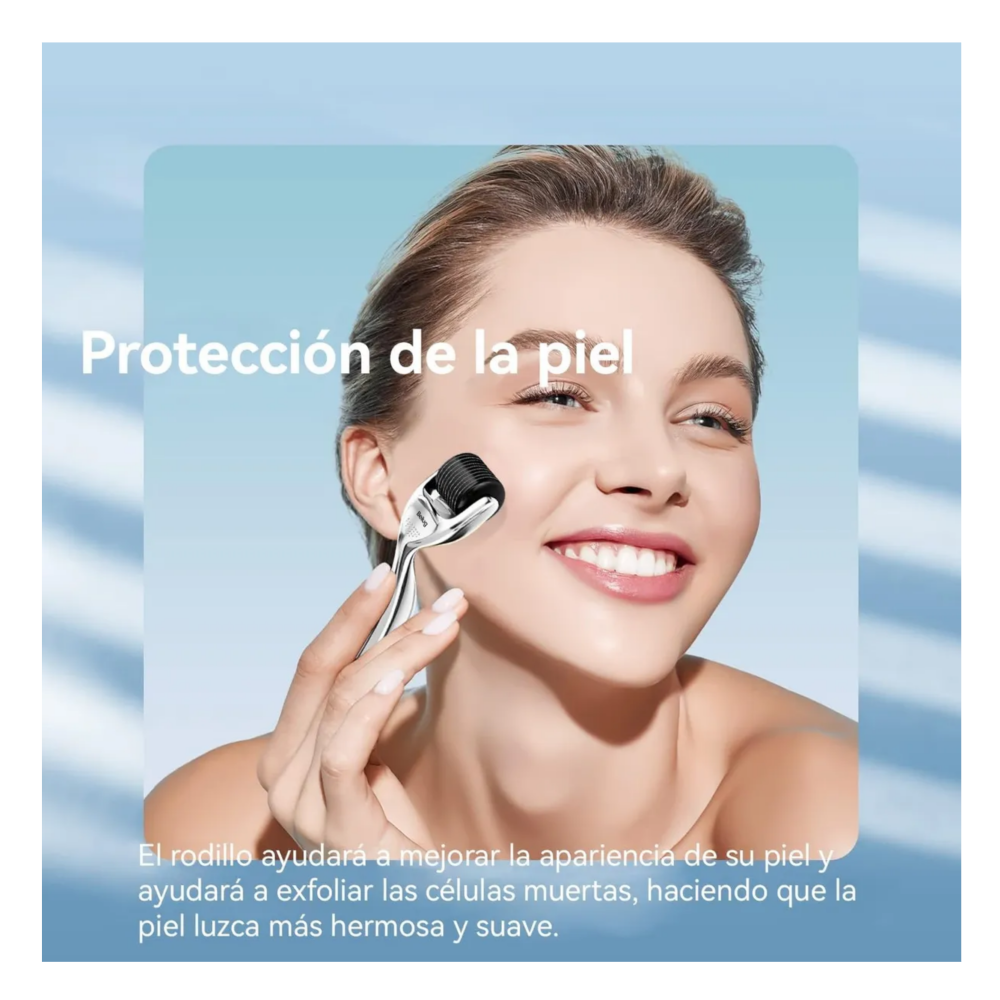 Foto 2 | 2 Dermaroller Facial Barba Titanio Skincare Rodillo Facial  Belug, Plata