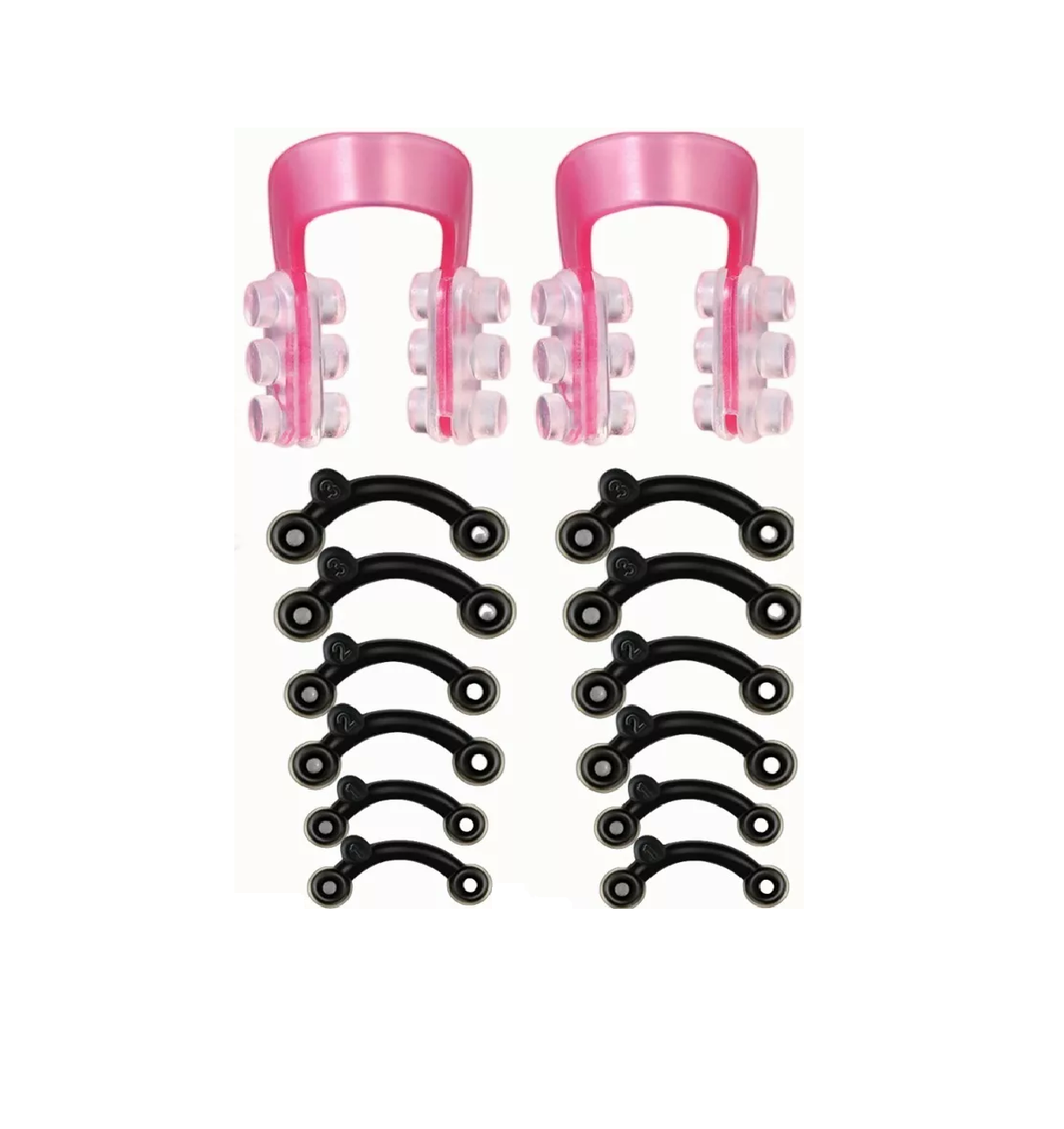 Corrector Nasal Belug 6 Pares y Clip Nariz Negro