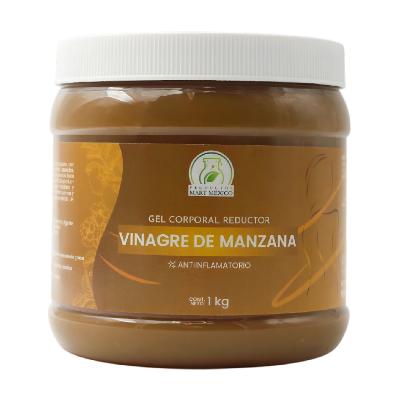 Foto 2 pulgar | Gel Reductor Con Vinagre De Manzana Estimula - Hidrata
Productos Mart 1 Kilo