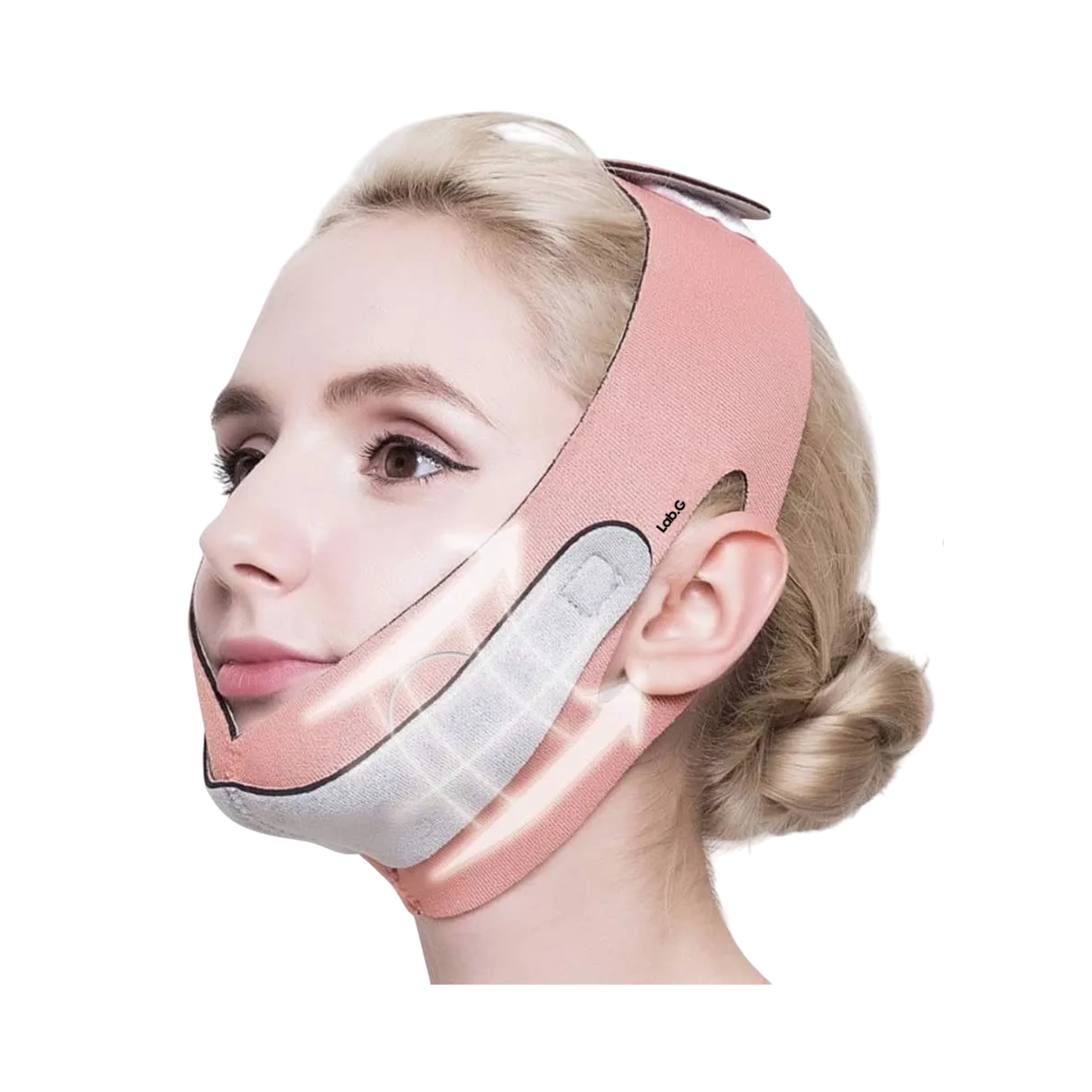 Foto 1 | Faja Mentonera Lab.g Reductores Papada Correa Adelgazante Facial Rosa