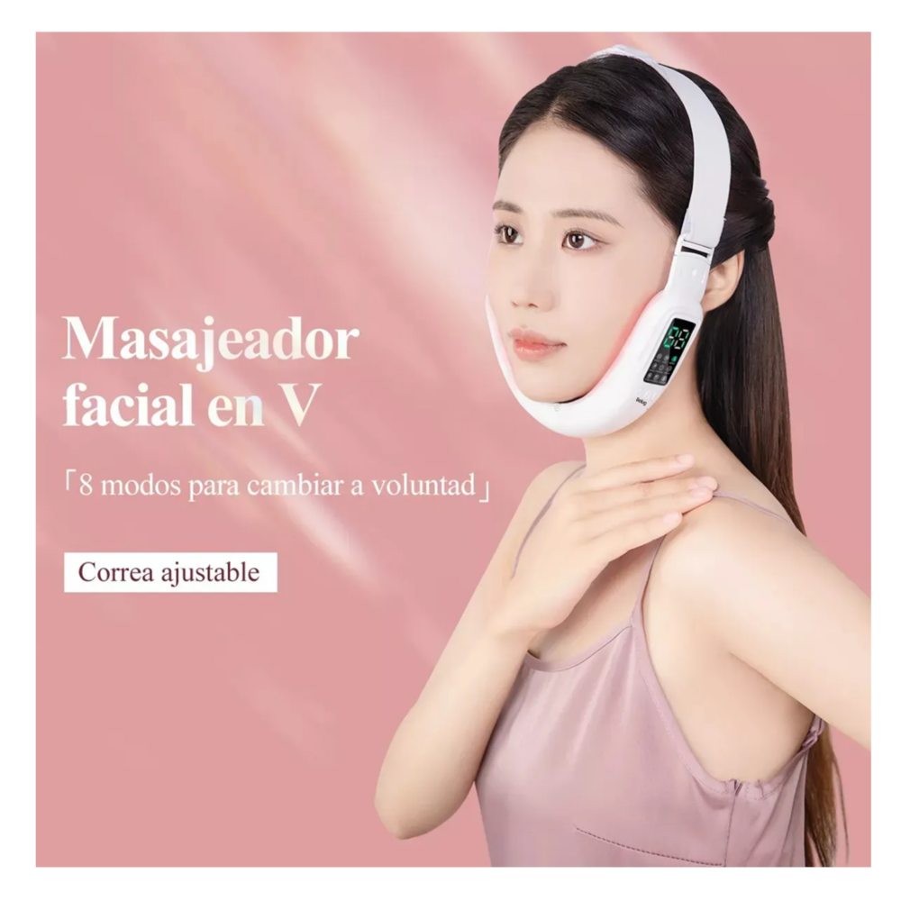 Foto 6 pulgar | Reductora Masajeador Facial Led Anti Arrugas Belug, Blanco
