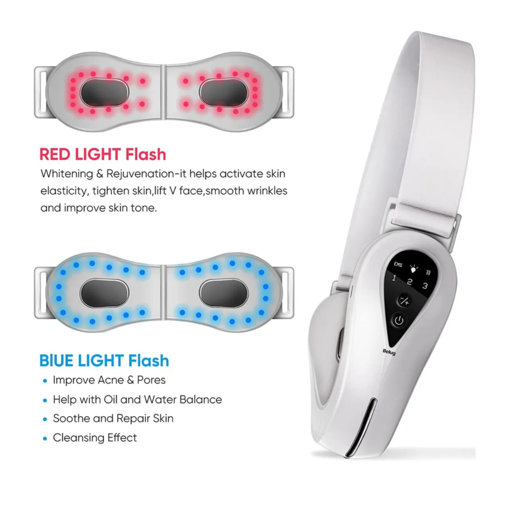 Foto 3 pulgar | Dispositivo De Belleza Led Para Reducción De Doble Mentón Belug, Blanco