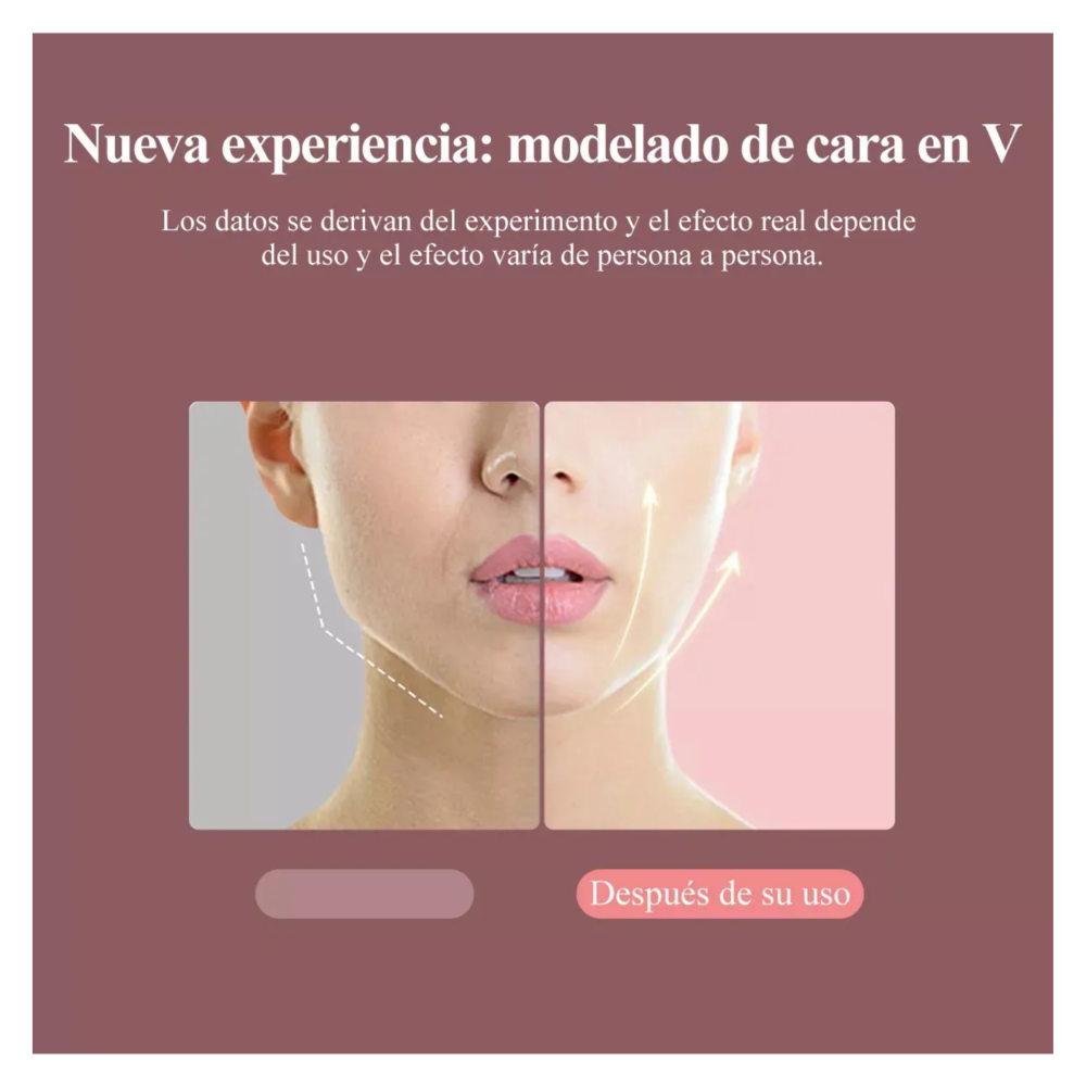 Foto 4 pulgar | Reductora Masajeador Facial Led Anti Arrugas Lab.g, Blanco