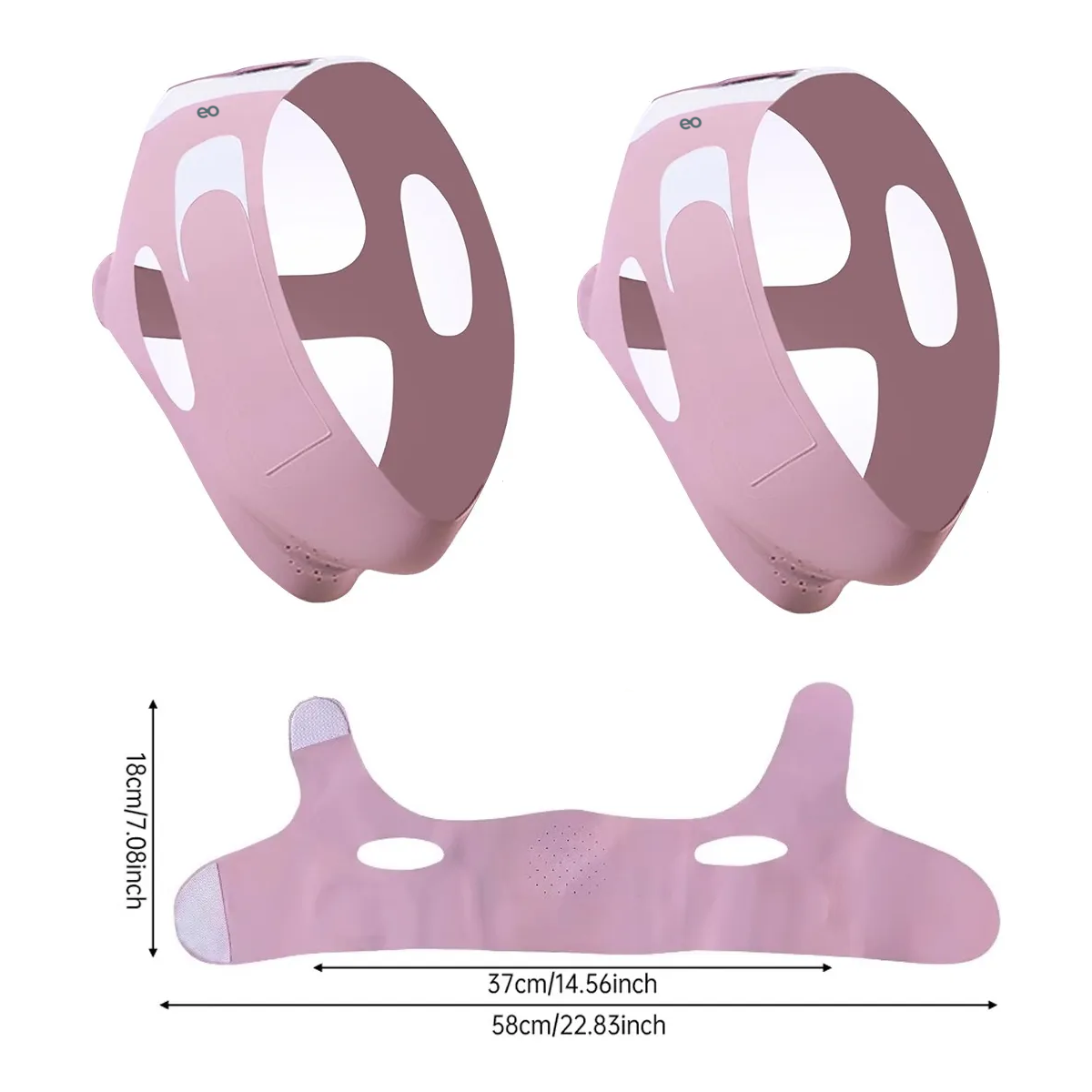 Foto 3 pulgar | 2 Mentonera Faja En Forma V Eo Safe Imports Esi-19935 Rosa