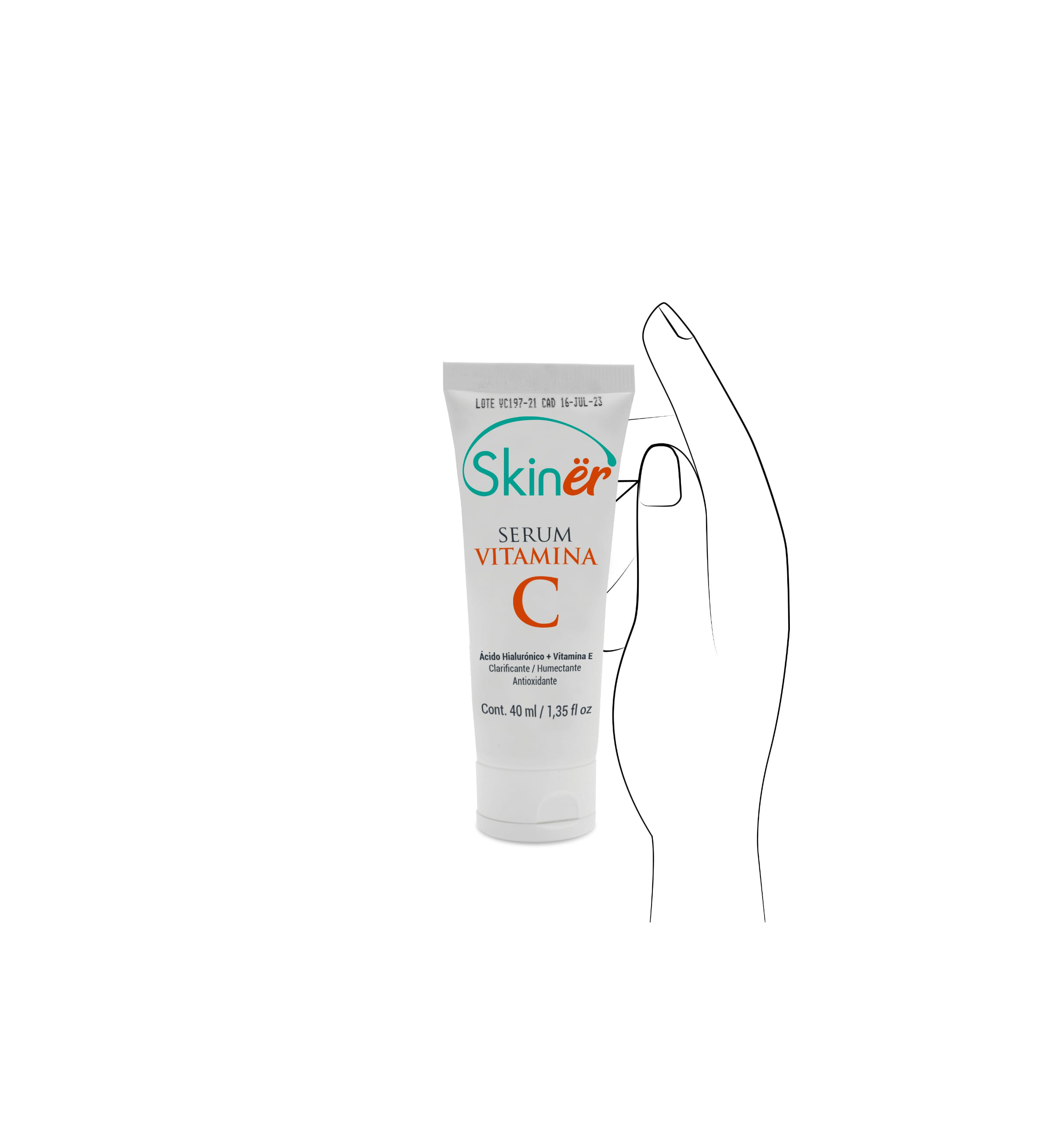 Foto 7 pulgar | Vitamina C Facial Skinër Blíster 40 ml