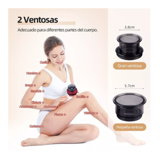 Foto 3 | Ventosa Terapéutica Eléctrica de Masaje Inteligente Negro