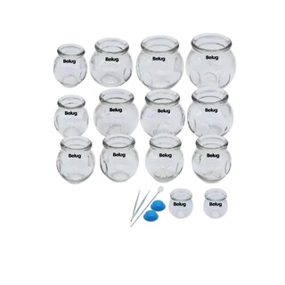 Foto 1 | Ventosas Terapeutica Vidrio Relajación Adelgazamiento Kit 16, Belug Transparente