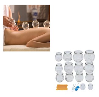 Foto 4 | Ventosas Terapéuticas Lab.g Vidrio Relajación Adelgazamiento Kit 16, Transparente