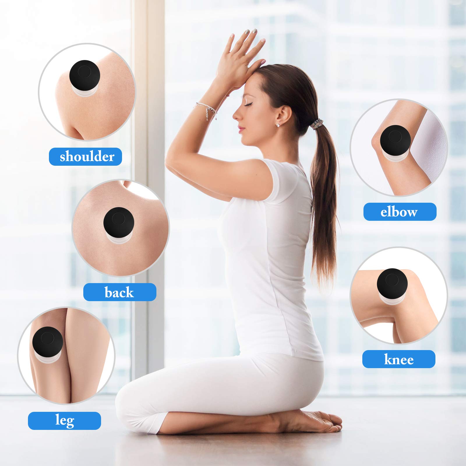 Foto 4 | Juego De Ventosas Bbto 4 Tazas De Silicona Y Vidrio Para Cuerpo Y Cara (negras) - Venta Internacional.