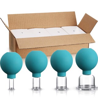 Foto 1 | Juego De Ventosas Bbto De Vidrio, 4 Piezas, Para Cuerpo, Cara Y Piernas (verde) - Venta Internacional.