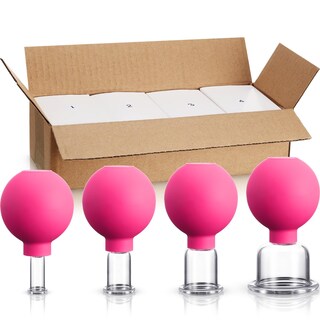Foto 1 | Set De Ventosas De Cristal Bbto 4 Piezas Para Cuerpo Cara Piernas Brazos Y Espalda - Venta Internacional.