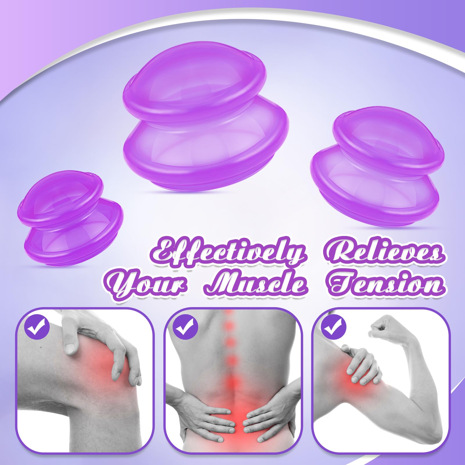 Foto 4 pulgar | Set De Terapia Con Ventosas Trelaco Silicone  6 Unidades  Para El Dolor De La Celulitis - Venta Internacional.