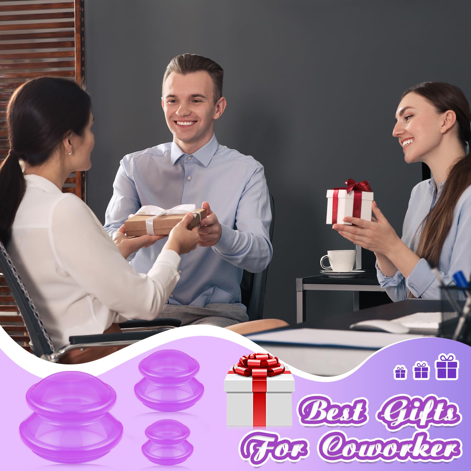 Foto 4 | Set De Terapia Con Ventosas Trelaco Silicone  6 Unidades  Para El Dolor De La Celulitis - Venta Internacional.
