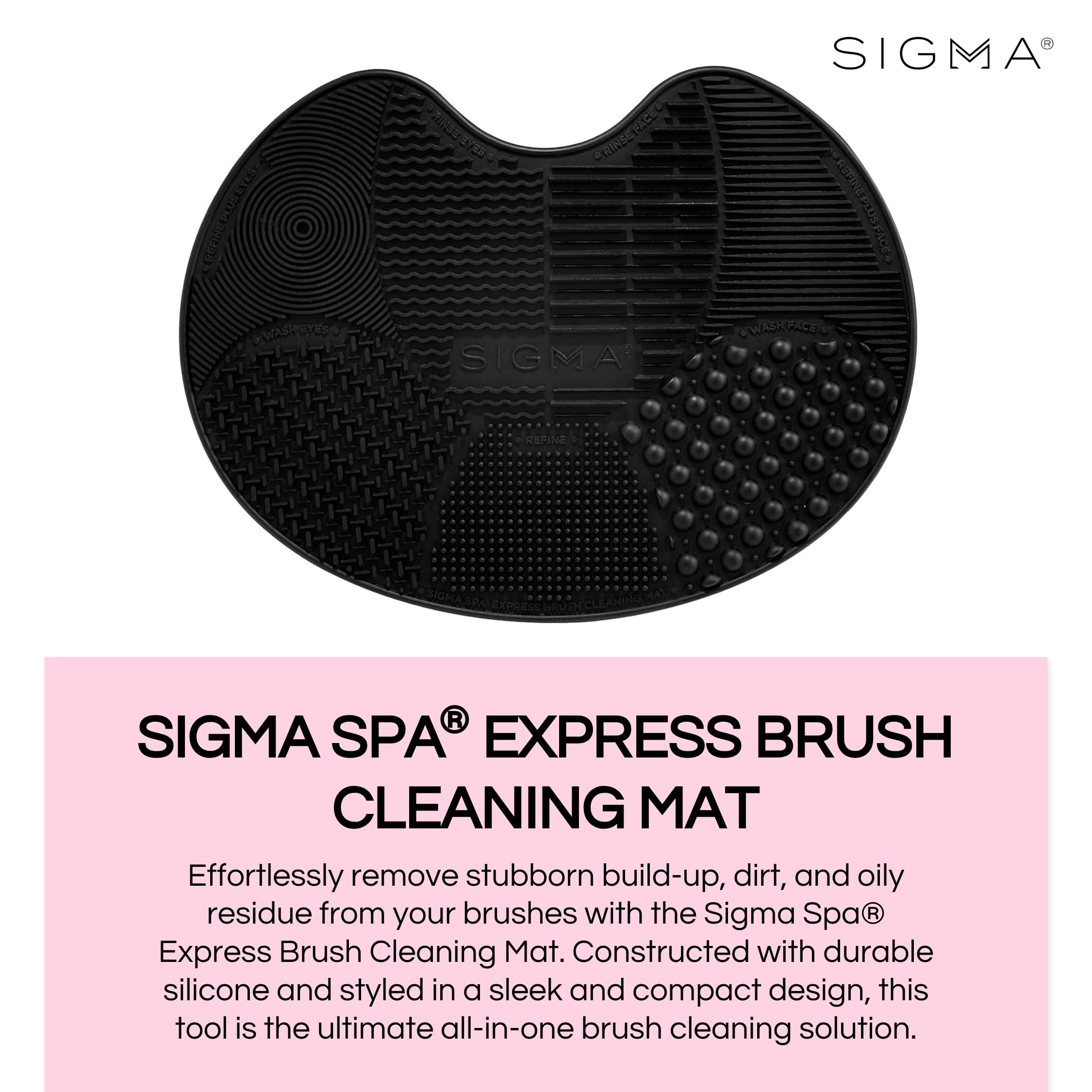 Foto 3 pulgar | Limpiador De Brochas De Maquillaje Sigma Spa Express Silicone Black - Venta Internacional.