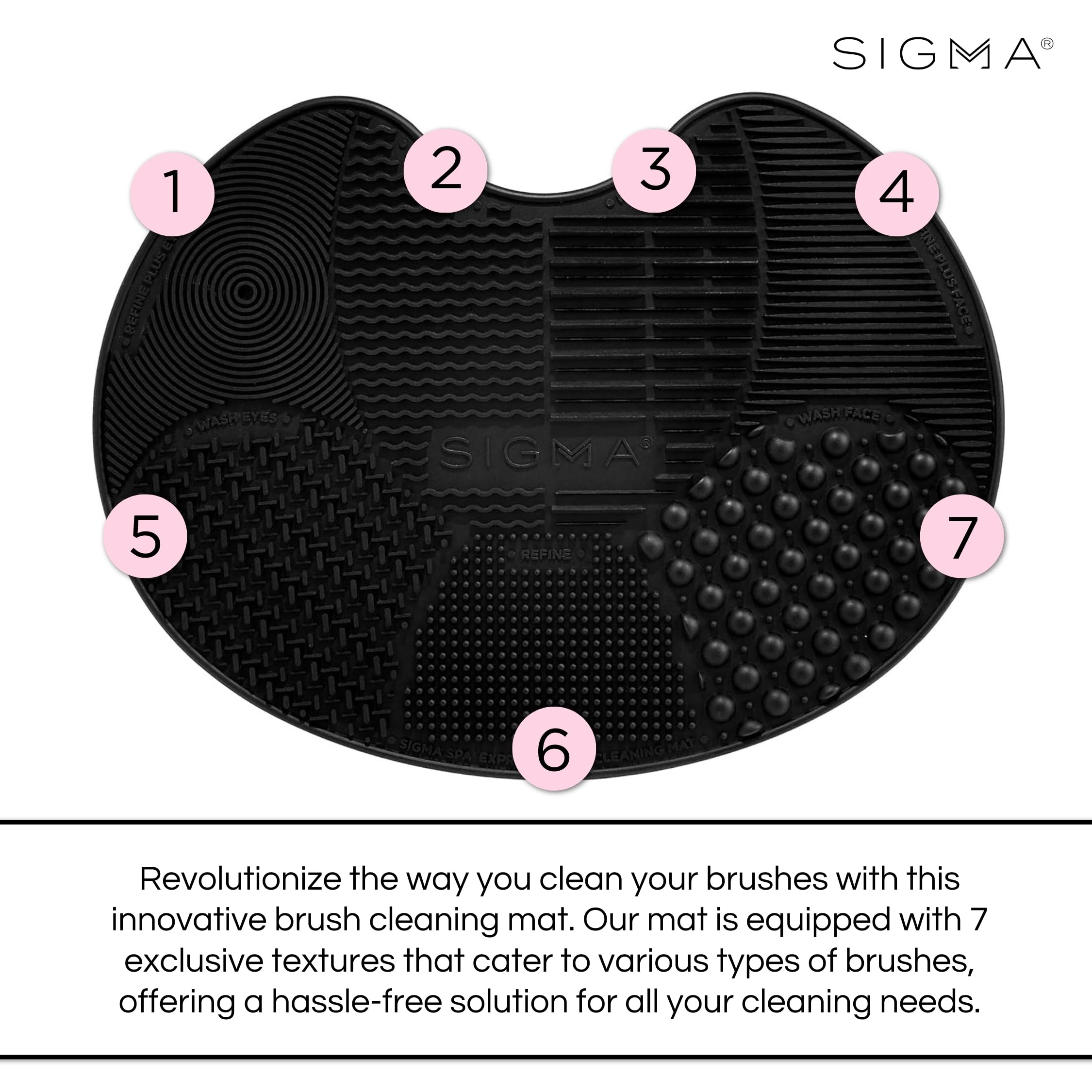 Foto 4 pulgar | Limpiador De Brochas De Maquillaje Sigma Spa Express Silicone Black - Venta Internacional.