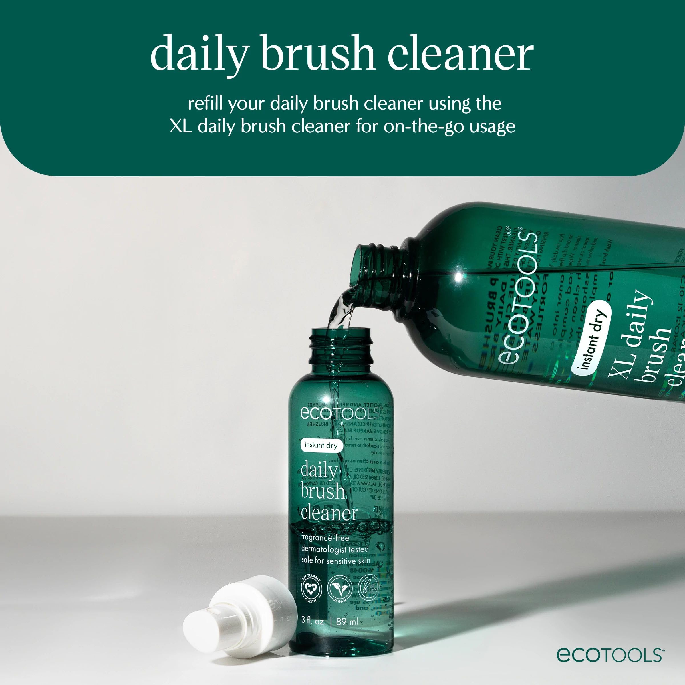 Foto 6 | Limpiador De Brochas De Maquillaje Ecotools Xl, Botella De Reposición Diaria De 473 Ml - Venta Internacional.