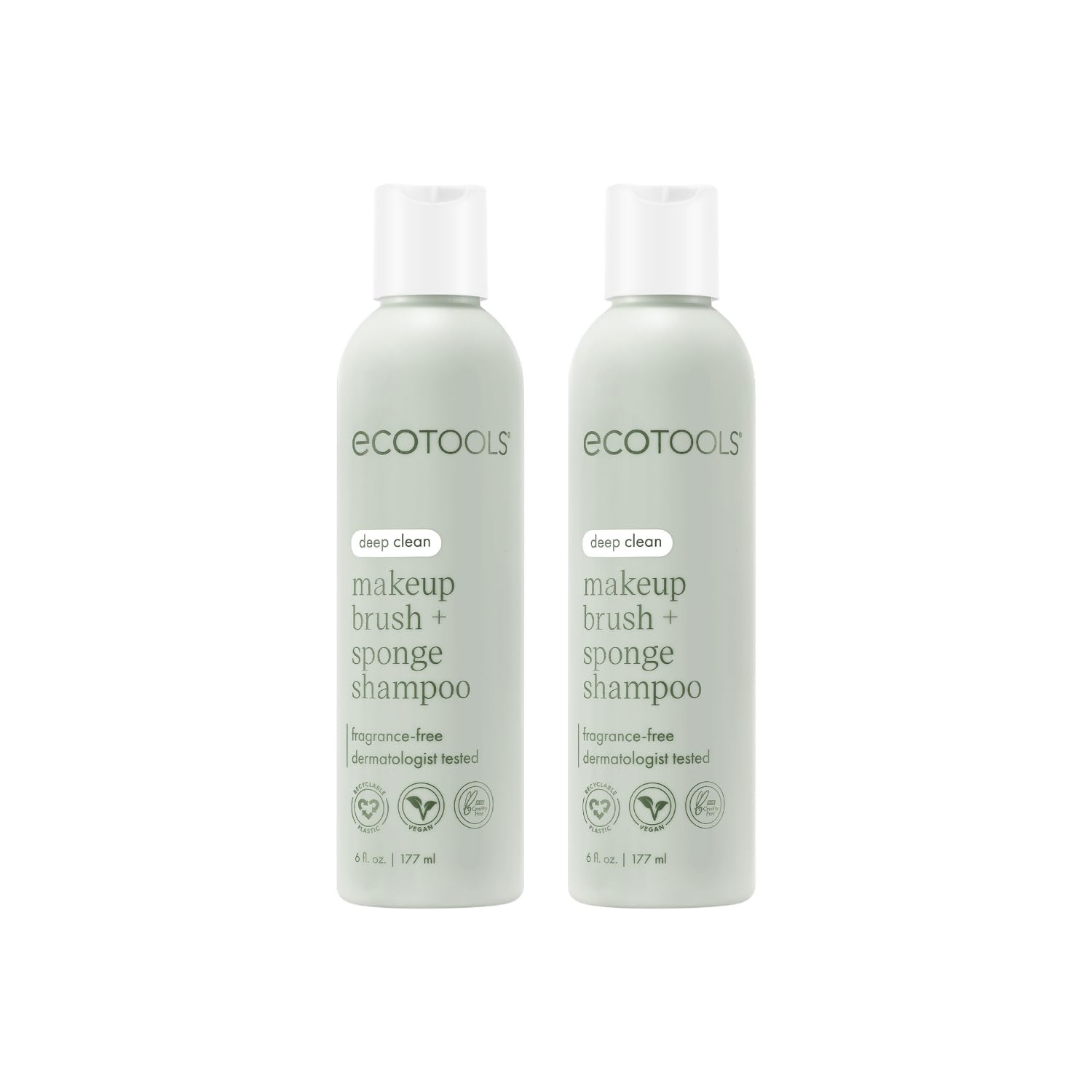 Champú Ecotools Con Brocha Y Esponja De Maquillaje, 177 Ml, 2 Unidades - Venta Internacional.