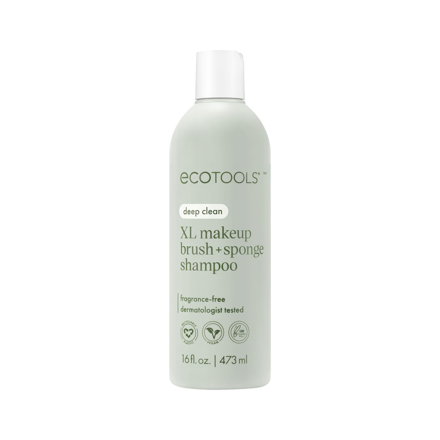 Champú Con Brocha Y Esponja De Maquillaje Ecotools Xl 473 Ml Vegan - Venta Internacional.