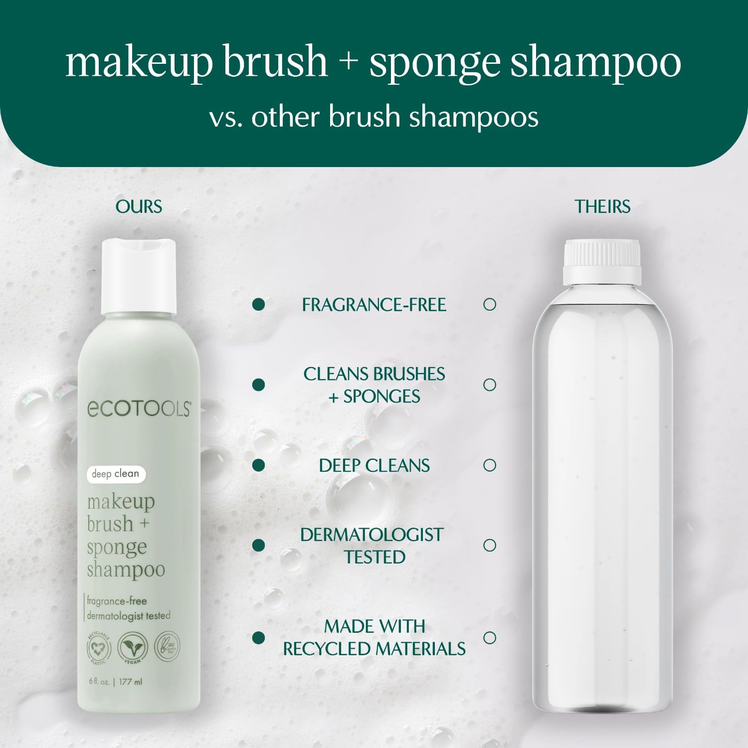 Foto 5 pulgar | Champú Con Brocha Y Esponja De Maquillaje Ecotools Xl 473 Ml Vegan - Venta Internacional.