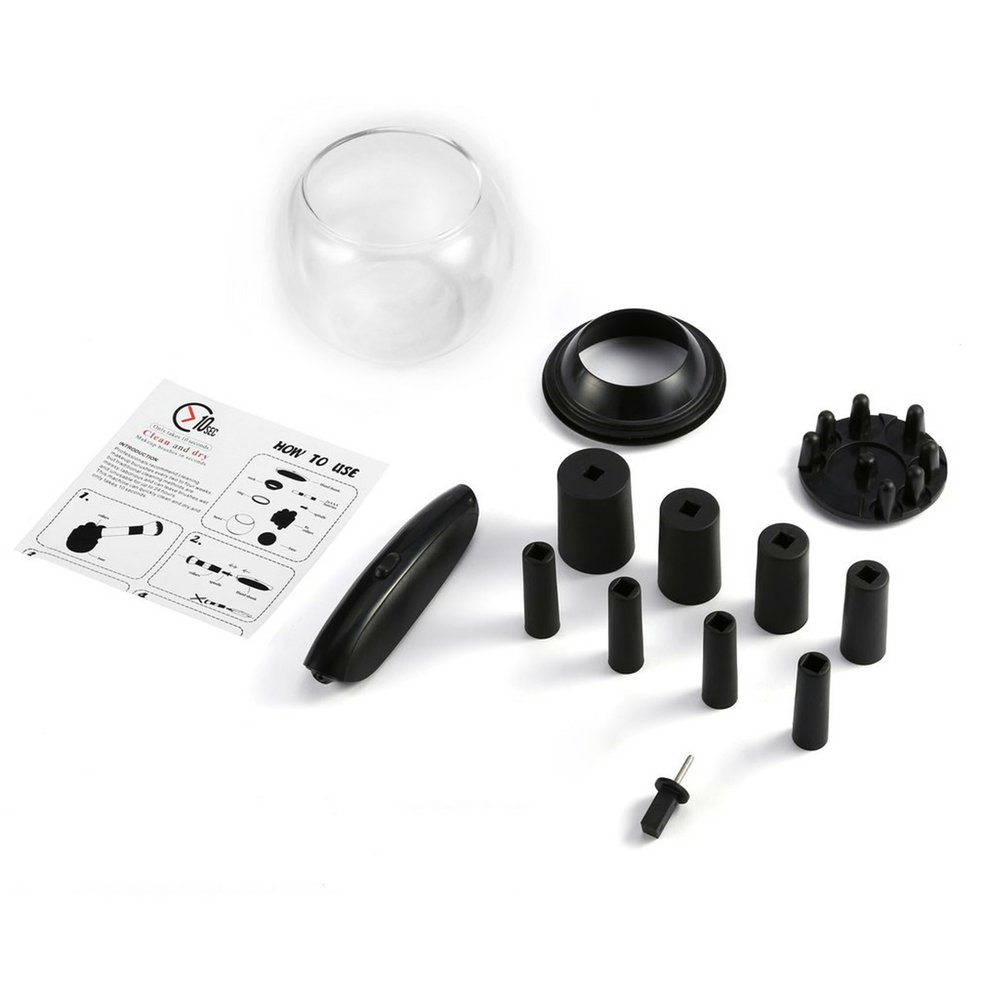Foto 2 pulgar | Herramienta Eléctrica Para Limpiar Y Secar Brochas De Maquillaje  Color Negro - Venta Internacional.
