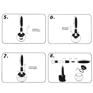 Foto 2 | Herramienta Eléctrica Para Limpiar Y Secar Brochas De Maquillaje Color Negro - Venta Internacional.