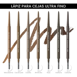 Foto 3 | Lápiz para Cejas Ultra Fino Bissú Tono Avellana
