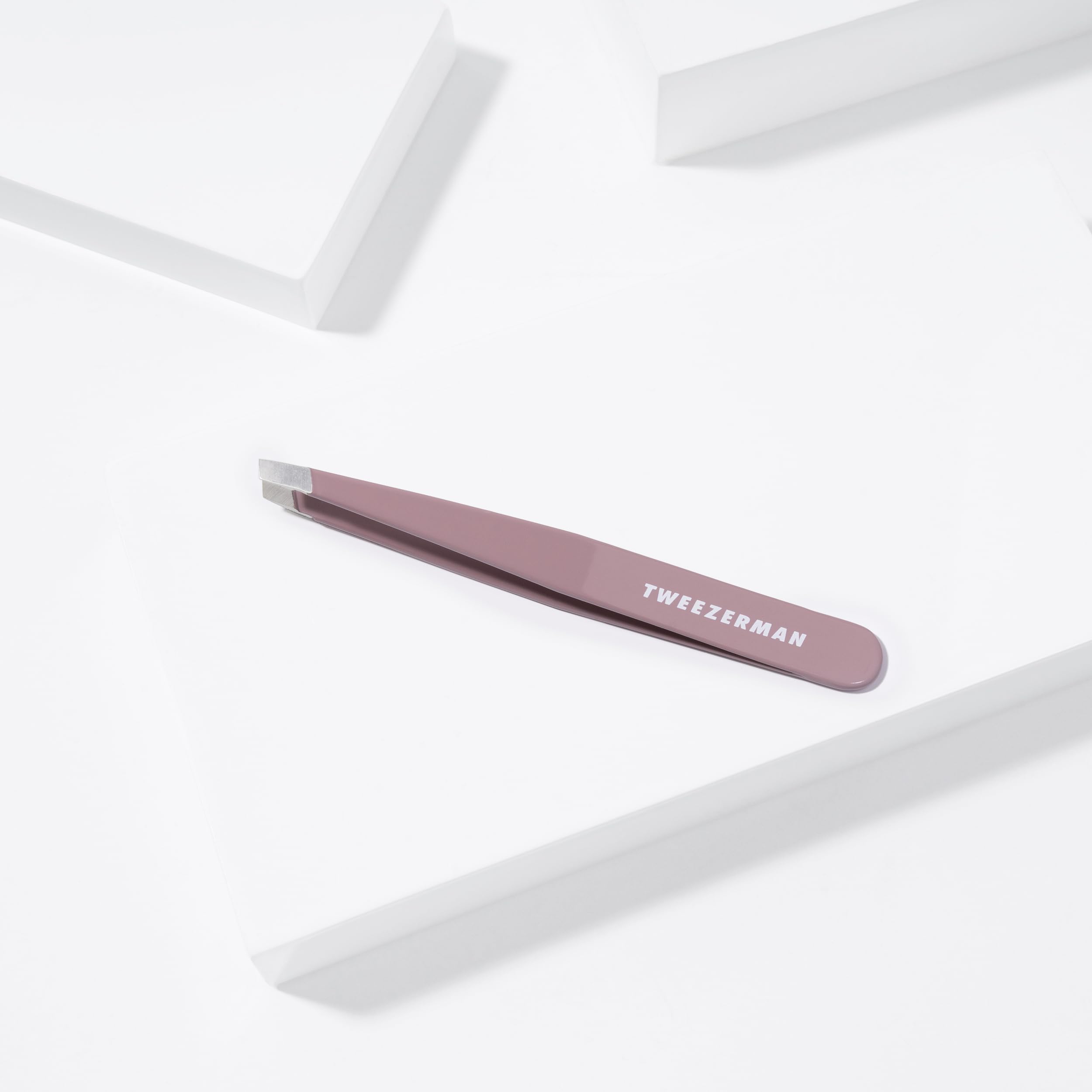Foto 6 pulgar | Pinzas para Cejas Tweezerman Acero Inoxidable Morado - Venta Internacional