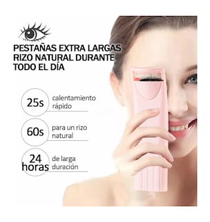 Foto 3 | Rizador de Pestaña BELUG Térmico Eléctrico USB Rizador Rosa