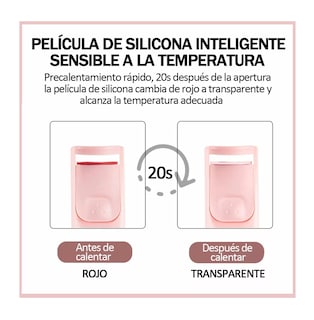 Foto 5 | Rizador de Pestaña BELUG Térmico Eléctrico USB Rizador Rosa