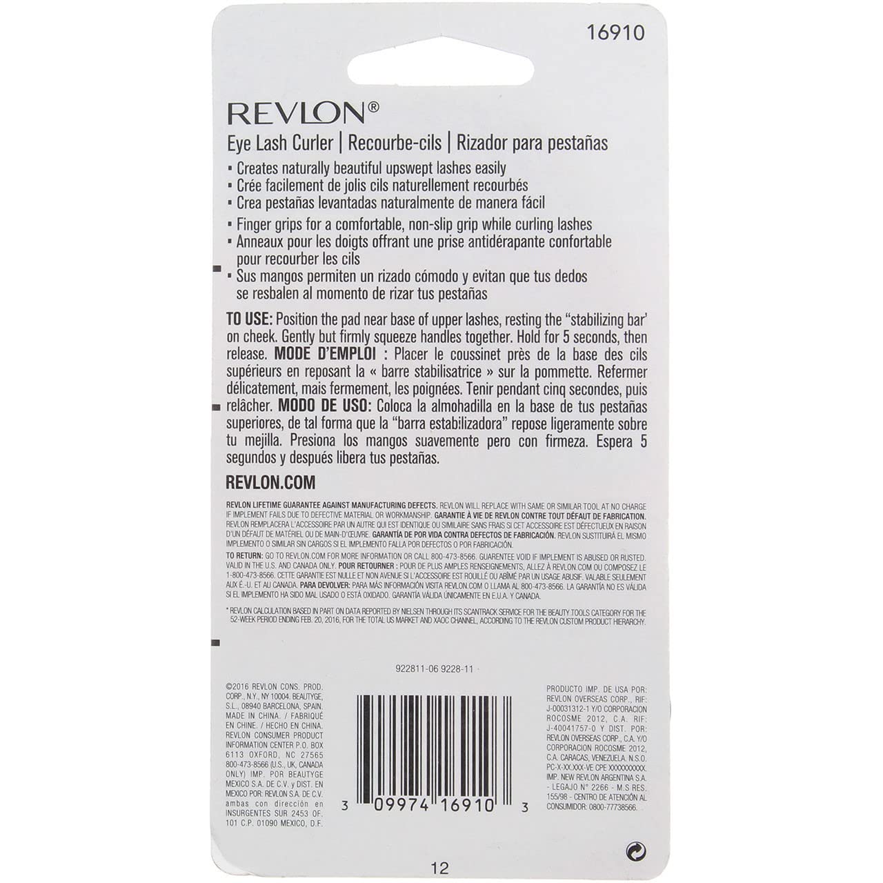 Foto 4 pulgar | Venta Internacional - Rizador de Pestañas Revlon Extra Curl 1 ml - Paquete de 2