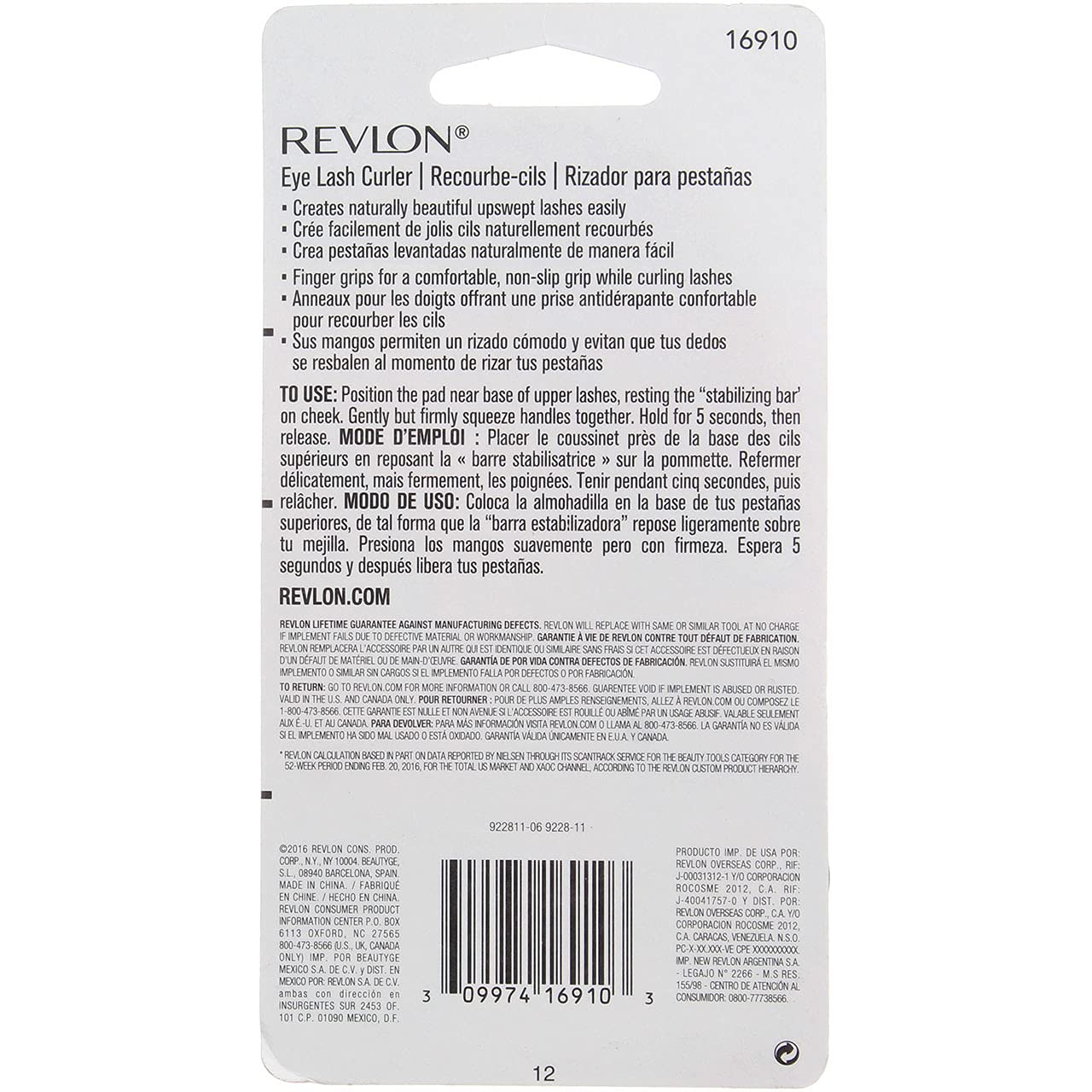 Foto 6 pulgar | Venta Internacional - Rizador de Pestañas Revlon Extra Curl 1 ml - Paquete de 2