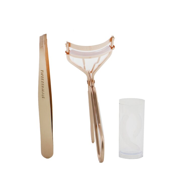 Foto 2 pulgar | Set Tweezerman Rose Gold Slant Tweezer & Classic Lash C - Venta Internacional