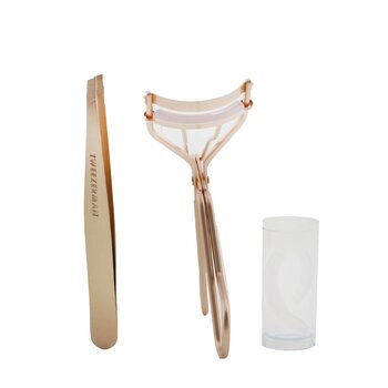 Foto 3 pulgar | Set Tweezerman Rose Gold Slant Tweezer & Classic Lash C - Venta Internacional