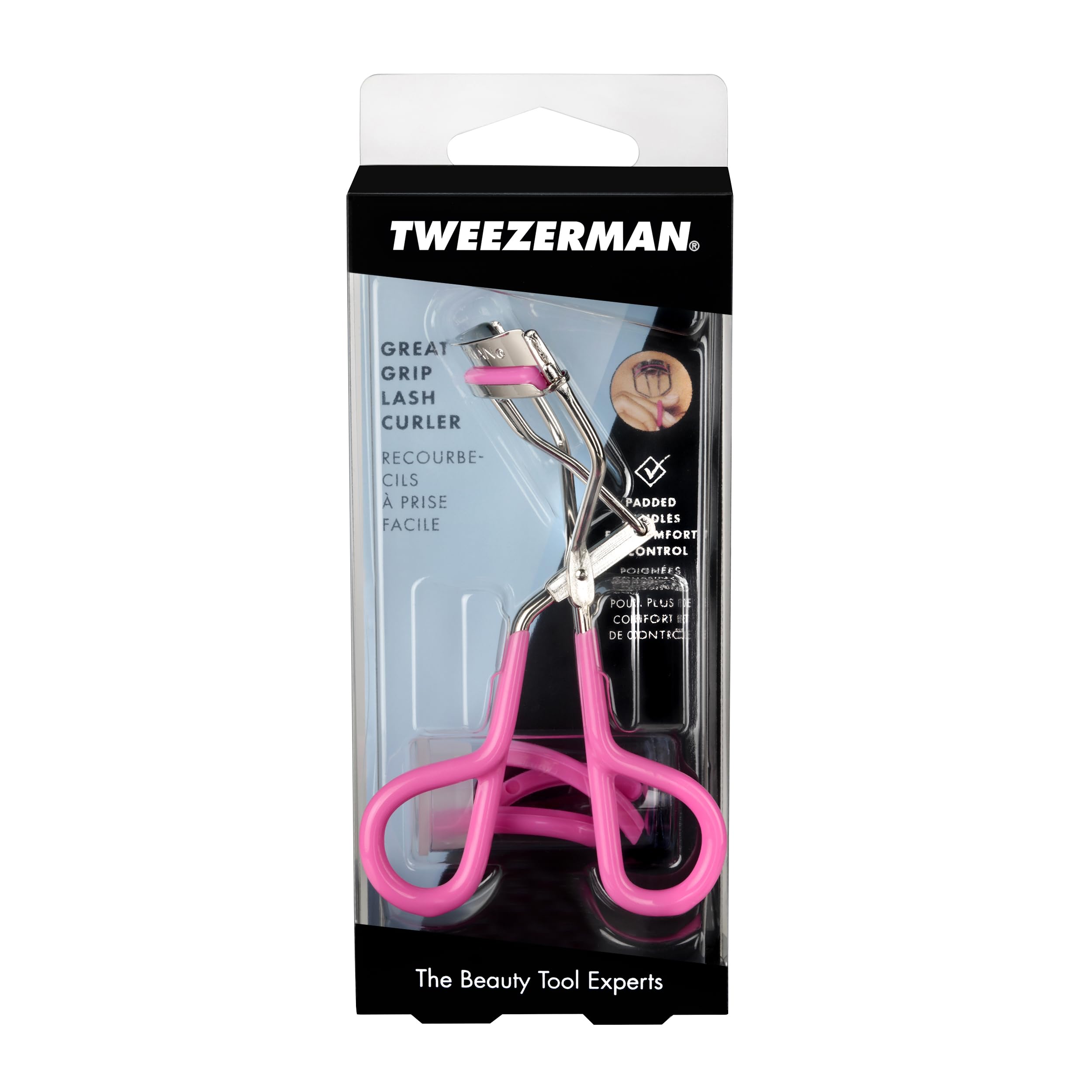Foto 8 pulgar | Rizador De Pestañas Tweezerman Neon Great Grip Pink Con Máscara De 9 Ml - Venta Internacional.