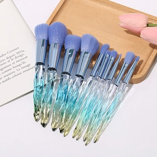 Foto 3 | Kit de 10 Brochas de Mango Malubero Cristal Azul