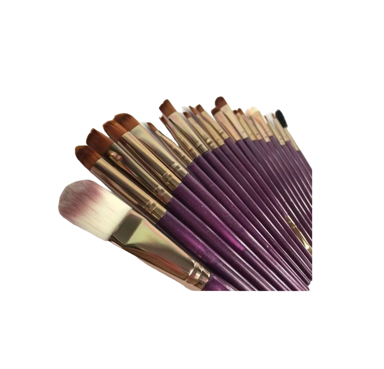 Brochas para Maquillaje de Ojos Malubero color Morado 20 Piezas