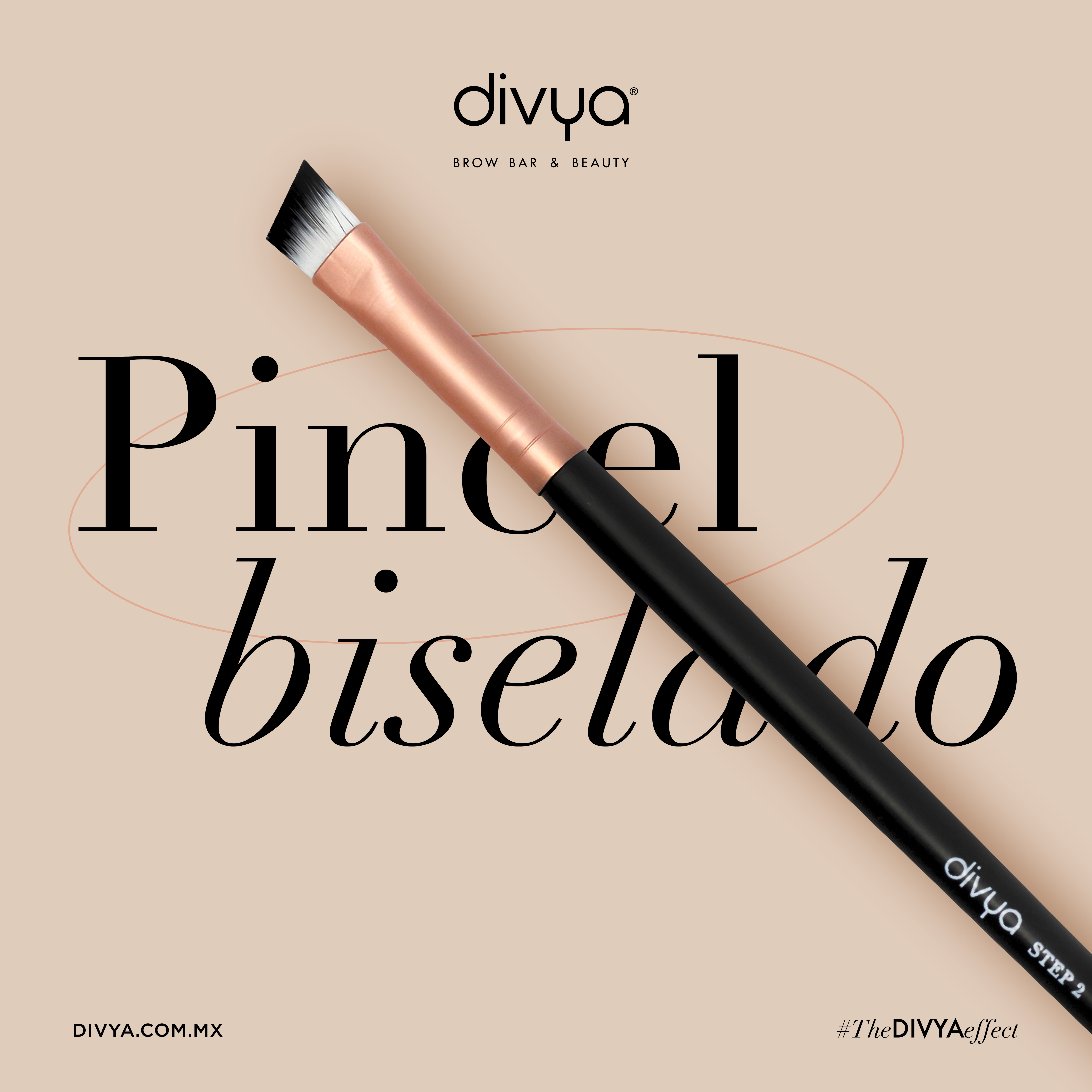 Foto 2 | Pincel Biselado Divya Negro