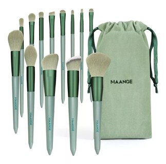 Foto 1 | Brochas de Maquillaje Profesional Maange Verde 13 Piezas