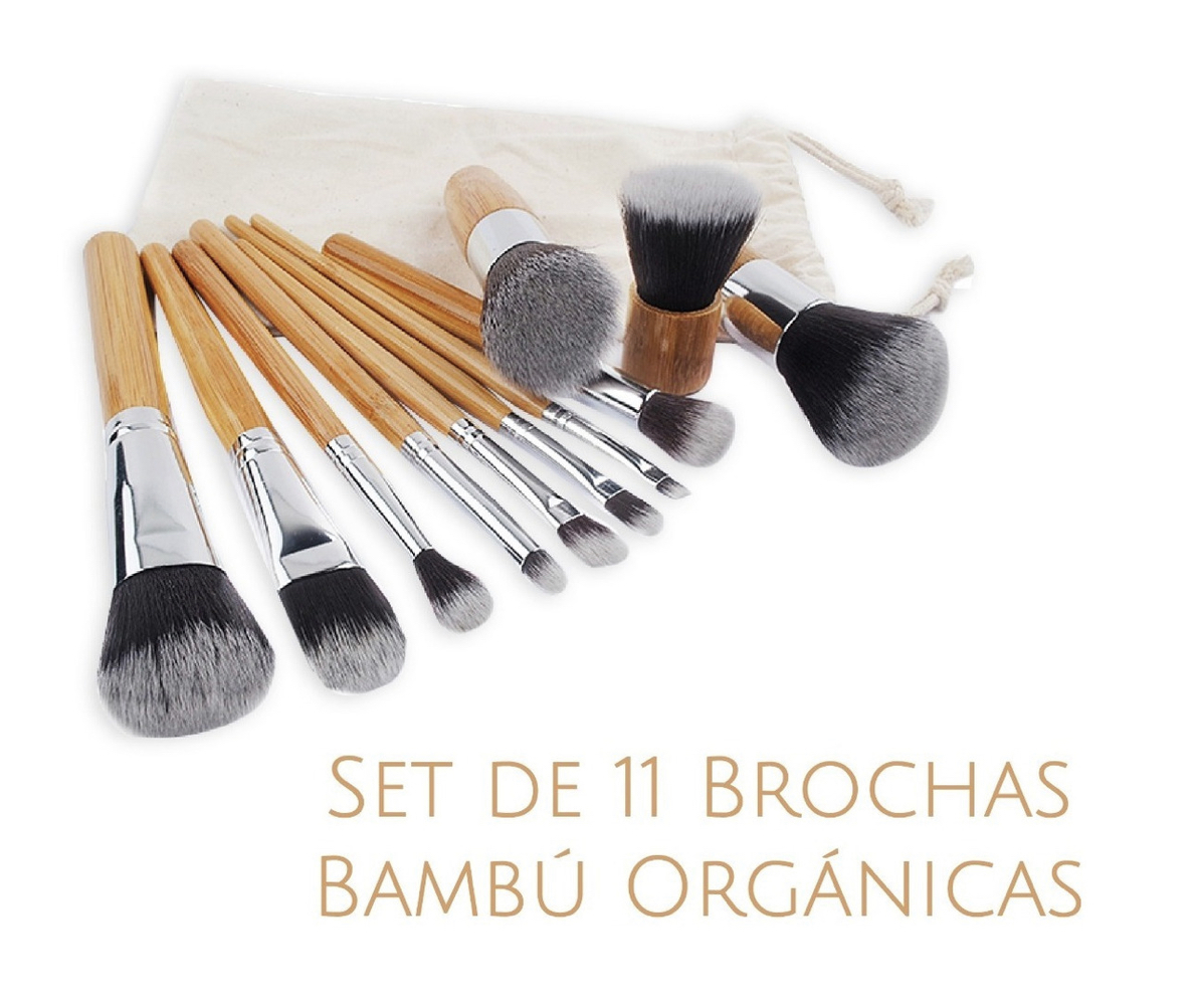 Foto 3 pulgar | Brochas de Maquillaje Funbu Bambú Ecológicas 11 Pcs